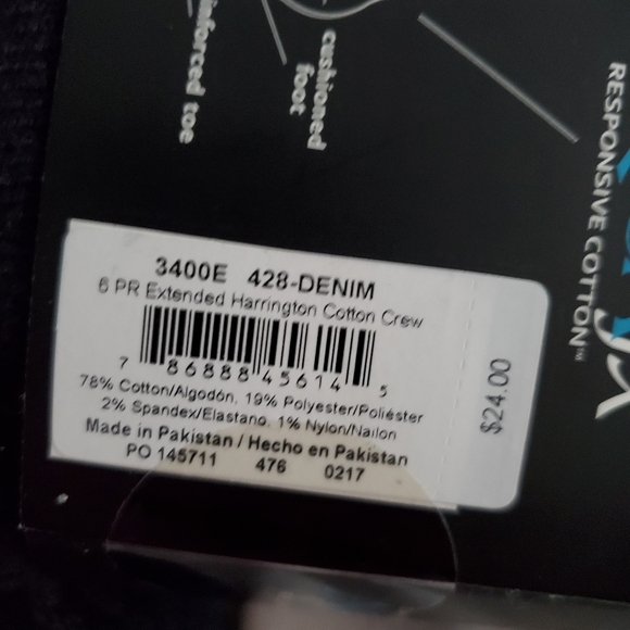 NWT Men's Extended Size Goldtoe sox - Picture 3 of 4